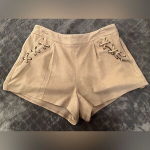 Vintage Tan High Rise Shorts